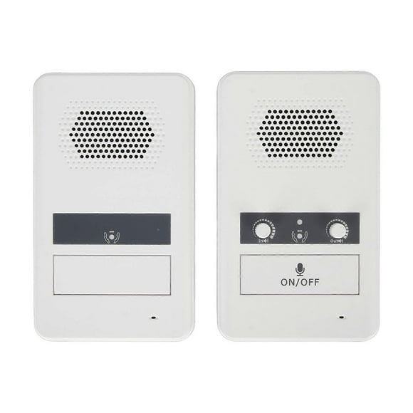 Interphone Premium Double Chemin Haut-Parleur Micro Sensible 3W Système de Fenêtre Électrique Interphone pour Banque Prise US 100240V Blanc
