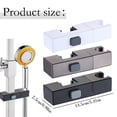 thumbnail image 3 of Adjustable Square Shower Head Holder Bracket for Rectangular Pipes - Rotatable Plastic Mount with Sliding Sleeve for Easy Height Adjustment in Modern Bathrooms Ciozy, 3 of 9