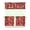 Hawaiian Tropical, variant on Tropical Sunset Palm Tree Kitchen Curtains 3-Pack - Boho Coastal Tier & Valance Set with Rod Pocket (54x18" + 2x27.5x24") Beachy Semi-Sheer Window Treatments