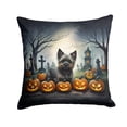 thumbnail image 3 of Boston Terrier Spooky Halloween Fabric Decorative Pillow 18 in x 18 in, 3 of 3