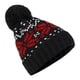 thumbnail image 1 of Punto De Navidad Con Forro Polar De Copo De Nieve, Gorro De Punto Cálido De Invierno Con Pompón, Gorro Térmico A Prueba De Viento Para Mujeres, Hombres, Esquí, Ciclismo Serendint HA046196-02, 1 of 6