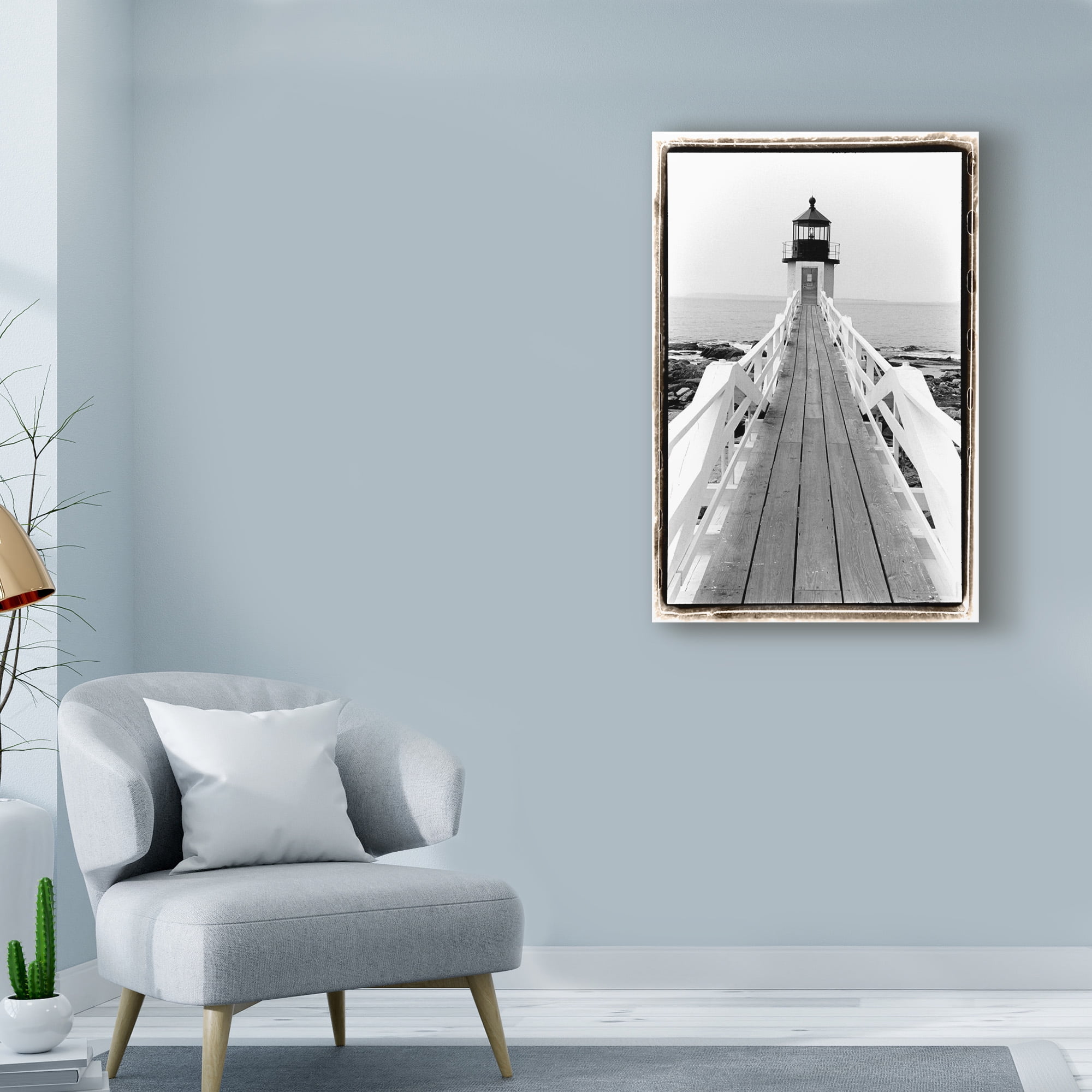 Trademark Fine Art 'Marshall Point Light Maine' Canvas Art by Laura DeNardo