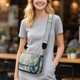 thumbnail image 2 of ZUXONGSY Butterfly Flower Print Shoulder Bag for Women Lightweight Crossbody Travel Purse Casual Satchel with Adjustable Wide Strap for Shopping Working, 2 of 7
