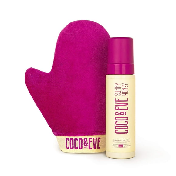Kit de mousse autobronceadora Coco & Eve Sunny Honey Bali, 200 ml