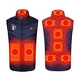thumbnail image 2 of jjayotai Womens USB Electric Heated Vest, with 9 Heating Zones, Lightweight Waistcoat Heating Jacket for Skiing Hiking Camping Navy XXL, 2 of 6