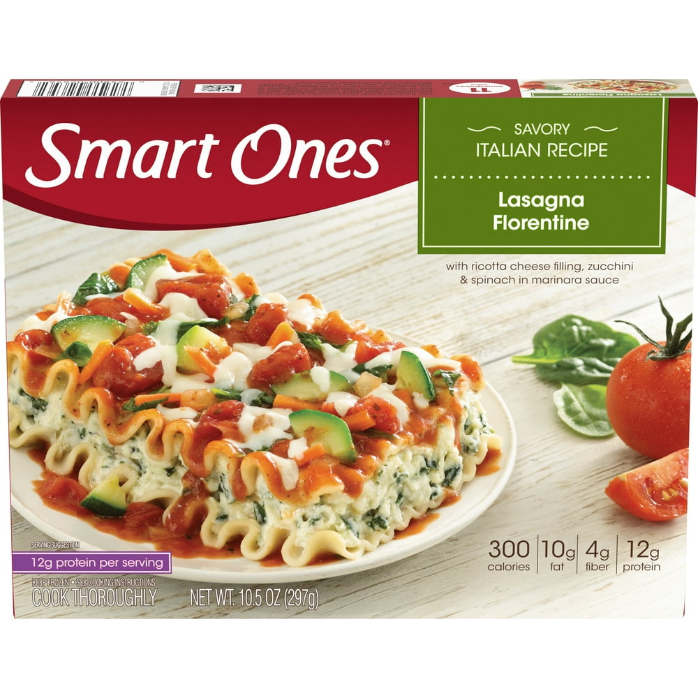 Smart Ones Lasagna Florentine with Zucchini, Spinach & Marinara Sauce