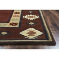 thumbnail image 2 of Alora Decor Ryder 2'6" x 8' Tribal Burgundy/Tan/Rust/Navy/Sage Hand-Tufted Rug, 2 of 2