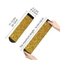 thumbnail image 4 of Rocae Gold Glitter for Premium Adult Socks,Comfortable, Breathable, and Durable Socks, Perfect for Everyday Wear, 4 of 7