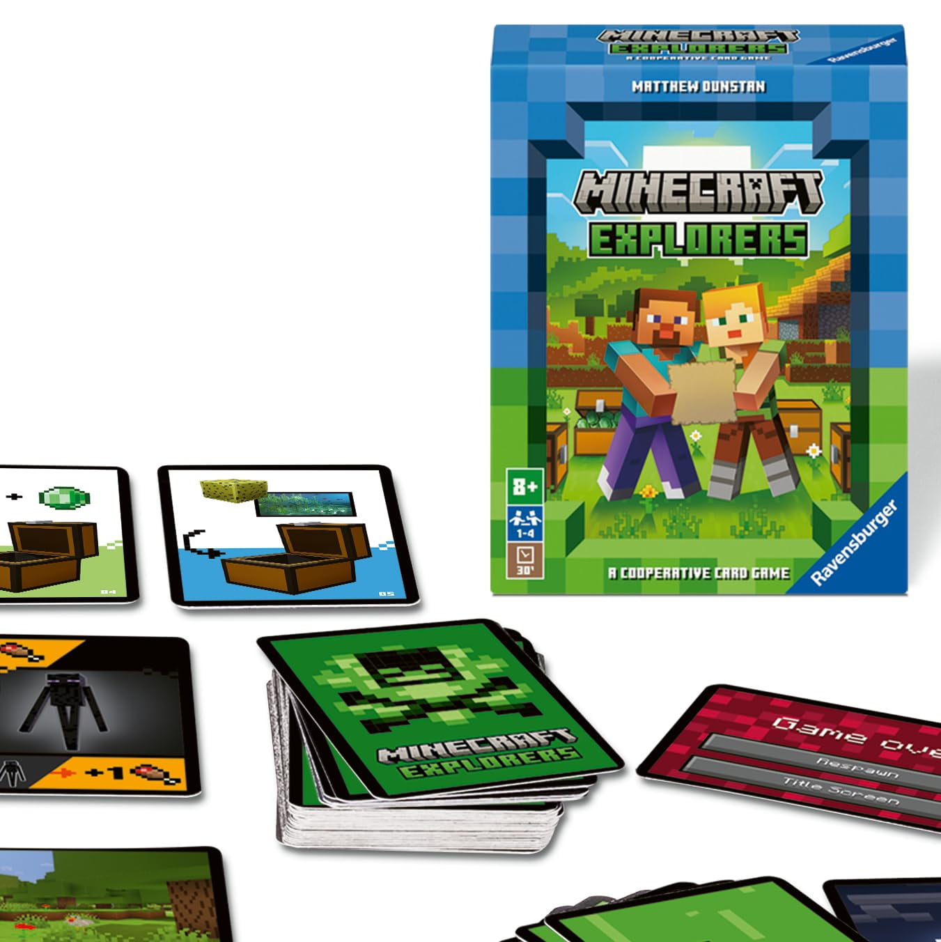 Juego de cartas Ravensburger Minecraft Explorers 21580 Age 8+ | Walmart ...