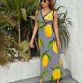 thumbnail image 3 of Delicious Lemon Vestido Sin Mangas Vestidos Para Mujer, Vestido Suelto De Verano 2025, 3 of 5