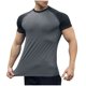 thumbnail image 2 of pstuiky camisetas de hombre, Blusas deportivas informales de verano para hombre, de manga corta, color liso, con cuello en V ropa de hombre m, 2 of 5