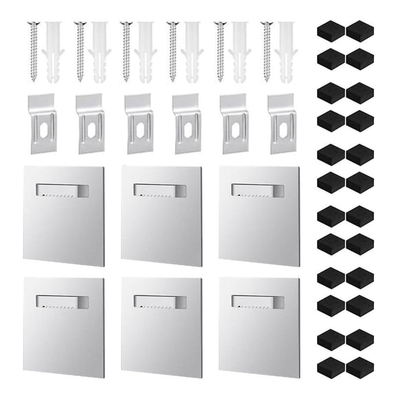 Picture Hanging Plate Kits Self Adhesive Hanger Sawtooth Adhesive Picture Hanger for Hanging Art/ Photos on Flat Panels