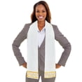 thumbnail image 3 of Off-White and Gold Embroidered Stole / Sash / Scarf, 3 of 3