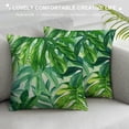 thumbnail image 3 of PRATYUS  Summer Pillow Cover Palm Tree Decor Tropical Green Leaf Farmhouse Seasonal Decorative Throw Pillow Case for Home Sofa Couch 18x18in, 3 of 5