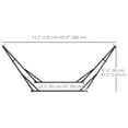 thumbnail image 3 of Outsunny Support de Hamac Pliable, Support de Chaise Hamac 2-en-1 Seulement, Noir, 3 of 10