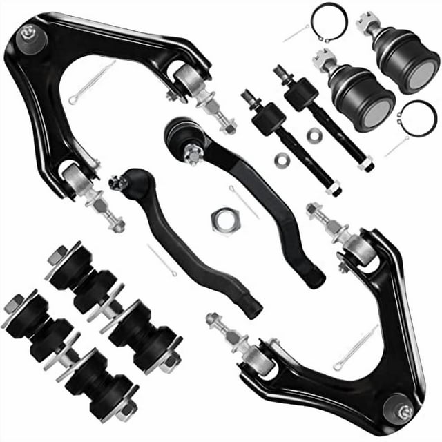 SCITOO Kit de Suspension avant 10 Pcs Bras de Contrôle Supérieur Tige de Liaison Intérieure Extérieure Barre de Oscillation Joint Inférieur Compatible 1994-1997 pour Accord 1997-1999 pour Acura CL