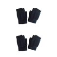 thumbnail image 1 of Soidarity 1 par de guantes de punto para invierno al aire libre, senderismo, camping, cálidos mitones de algodón sin dedos azul oscuro 2piezas Soidarity CBP138931, 1 of 6