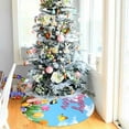 thumbnail image 4 of Easter Tree Skirt 36 Inch, Easter Colorful Eggs Cute Bunny Spring Flowers Grass Suede Xmas Tree Skirt Suitable for Easter Holiday Party Decoration Indoor Outdoor, 4 of 6