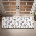 thumbnail image 2 of White Princess Knight Pattern Door Rugs,Washable Non Slip Door Mats Indoor,Decorative Door Mats,Entry Mat Indoor for Entrance,Bedroom,Kitchen,Bathroom,16"x47", 2 of 6