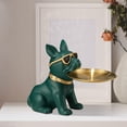 thumbnail image 3 of Statue Desktop Ornament Nordic Cute Candy Dish Entrance Key Holder for Bookshelf Green, 3 of 7