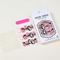 thumbnail image 4 of 24Pcs Halloween Press on Nails Square Fake Nails with Glue Horror Pumpkin Ghost Flowers Graveyard Bat Acrylic Nails for Women Halloween Party -3 sizes, 4 of 6
