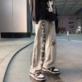 thumbnail image 5 of Pantalones deportivos de hip-hop para hombre, pantalones de pierna ancha, pantalones deportivos de moda rectos, pantalones deportivos Harajuku al por mayor, pantalones deportivos para hombres XL, 5 of 5