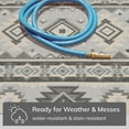 thumbnail image 3 of Well Woven Tuscon Grey Indoor/Outdoor Southwestern Area Rug High Traffic Stain Resistant Geometric Medallion Carpet, 3 of 8