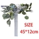 thumbnail image 3 of Respaldo de silla con flores artificiales burdeos y azul marino para boda rústica artificial, 3 of 3