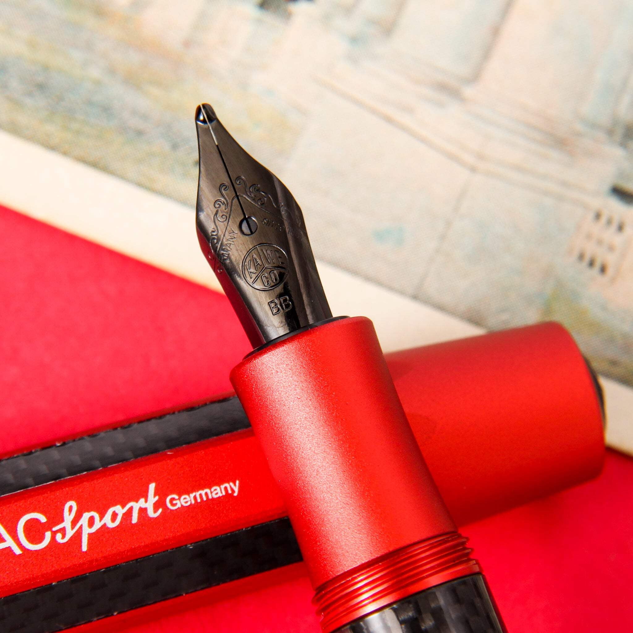 Kaweco AC Sport Red Fountain Pen - Extra Fine