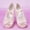 Beige, variant on FSYBOA Girl Dance Shoes, Elastic Straps Soft Sole Non Slip Closed Girl Ballet Shoes Beige Size 8.5(Toddler)