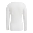thumbnail image 5 of Women's Slim Fit V Neck Long Sleeve Tee, Stretchy Basic Top, Lightweight Casual Layering Shirt, 5 of 6