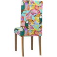 thumbnail image 2 of Funda Protectora para silla ABPHQTO Tucanes y Flamencos Exotic Flal Stretch Juego de 1, 2 of 4