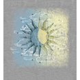 thumbnail image 2 of Celestial Tropics Sun Crew Neck Long Sleeve Heather Gray Adult Tee
-XL, 2 of 3