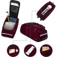 thumbnail image 4 of Mosiso Bike Rack Bag Trunk Pannier Rear Seat Bag Waterproof  Cycling Bicycle Storage Luggage Saddle Shoulder Bag, Wine Red, 4 of 7