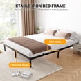 thumbnail image 4 of BeesClover Metal Platform Bed Frame, Heavy-Duty Steel Construction with Silent Slat Support, Integrated Under-Bed Storage Space, No Box Spring Needed, Noise-Free, 4 of 6