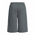 thumbnail image 5 of uvwlwu Men Baggy Capri Sweatpants Elastic Waist Loose Athletic Shorts with Side Pockets for Workout Gym Daily Casual Wear,XL, 5 of 5