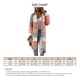 thumbnail image 5 of Cárdigan para Mujer Otoño Invierno Cuello En V Colores Empalmado Hombro Caído Manga Larga Suéteres Abrigo para Diario Naranja M, 5 of 5