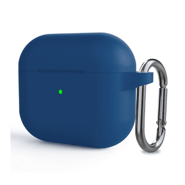 GJX Case for Airpod,Front LED Visibility Case for AirPods Pro,Shockproof Design Case for AirPod, Wireless Charging Compatible Case for AirPods,Sea Blue