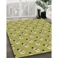 thumbnail image 3 of Ahgly Company Machine Washable Indoor Square Transitional Dark Yellow Green Area Rugs, 6' Square, 3 of 7