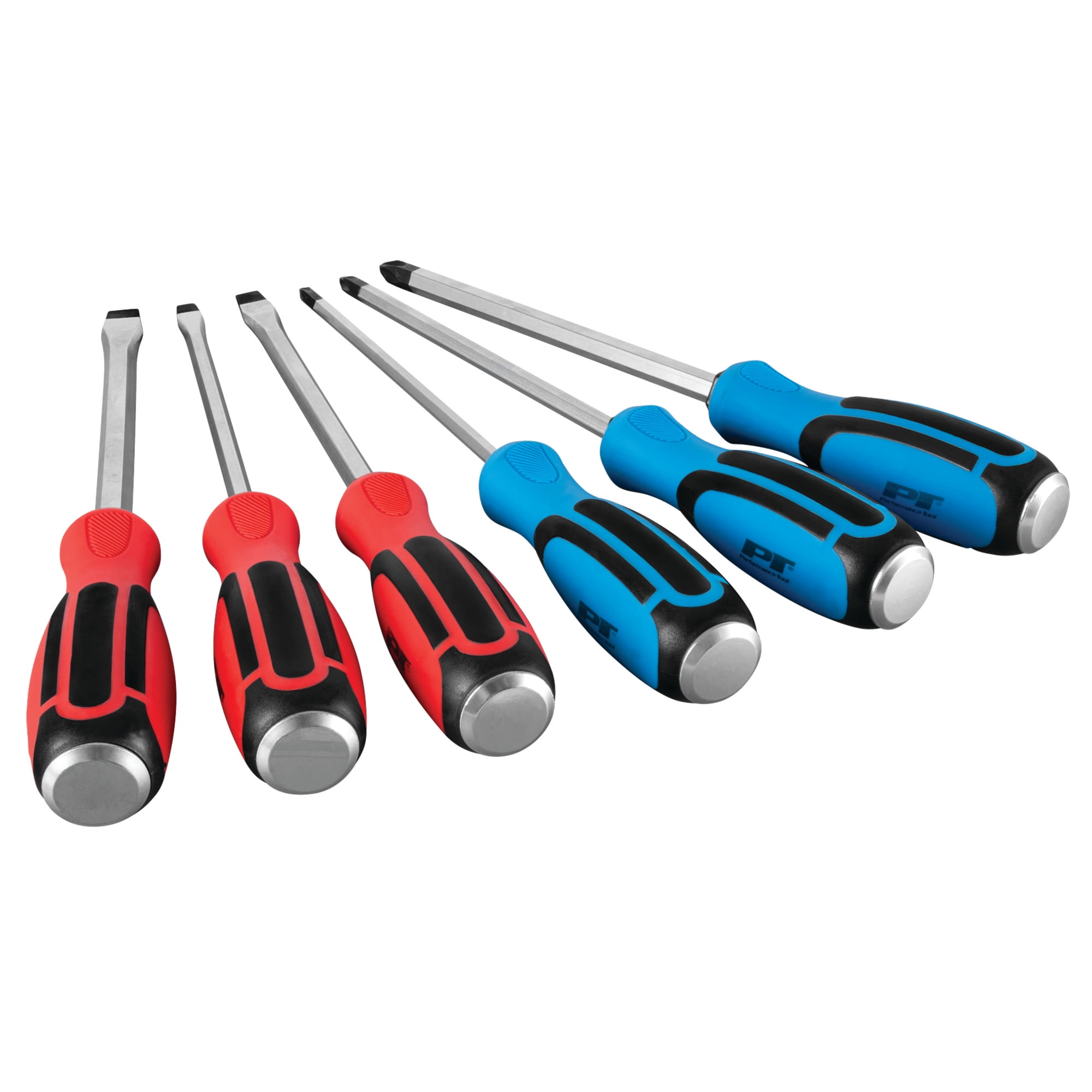 Performance Tool W1740 6Pc Go-Thru Screwdriver Set