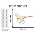 thumbnail image 2 of Unfinished Wood Velociraptor Shape - Kid's Room Decor - Jurassic Park - Dinosaur - Craft - up to 24" DIY 42" / 3/4", 2 of 3