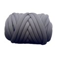 thumbnail image 3 of Cotton Polyester Chunky Yarn Tube Giant Yarn for Rug Making Carpets Handbag Gray, 3 of 8
