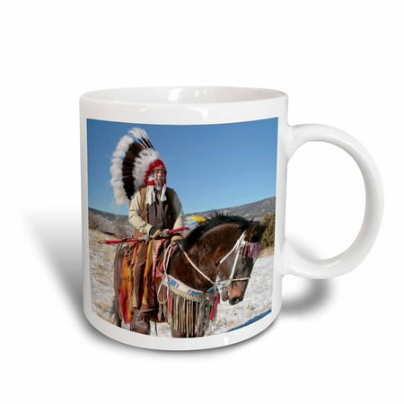 3dRose Native American Indian, Alcalde, New Mexico - US32 JMR0305 - Julien McRoberts, Ceramic Mug, 11-ounce