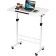 thumbnail image 5 of Chak’s Choice Adjustable height mobile computer desk, suitable for small spaces, with wheels, rollable, home office study gaming desk, white, 5 of 5
