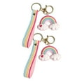 thumbnail image 3 of 2pcs Adorable Rainbow Cartoon Key Chains Bag Keys Pendants Valentines Gift, 3 of 7