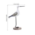 thumbnail image 2 of VERDANVERSE 2pcs Life Like Seagull Table Decor Synthetic Material Gift for New Year, 2 of 7