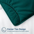 thumbnail image 6 of D.N.G. BEDDINGS 3 Piece Luxury Wavy Stitching Comforter Set Super Soft, All Season, 800 Thread Count, 100% Egyptian Cotton, With 6 Corner Tabs, Super King Size Teal Color, 6 of 6