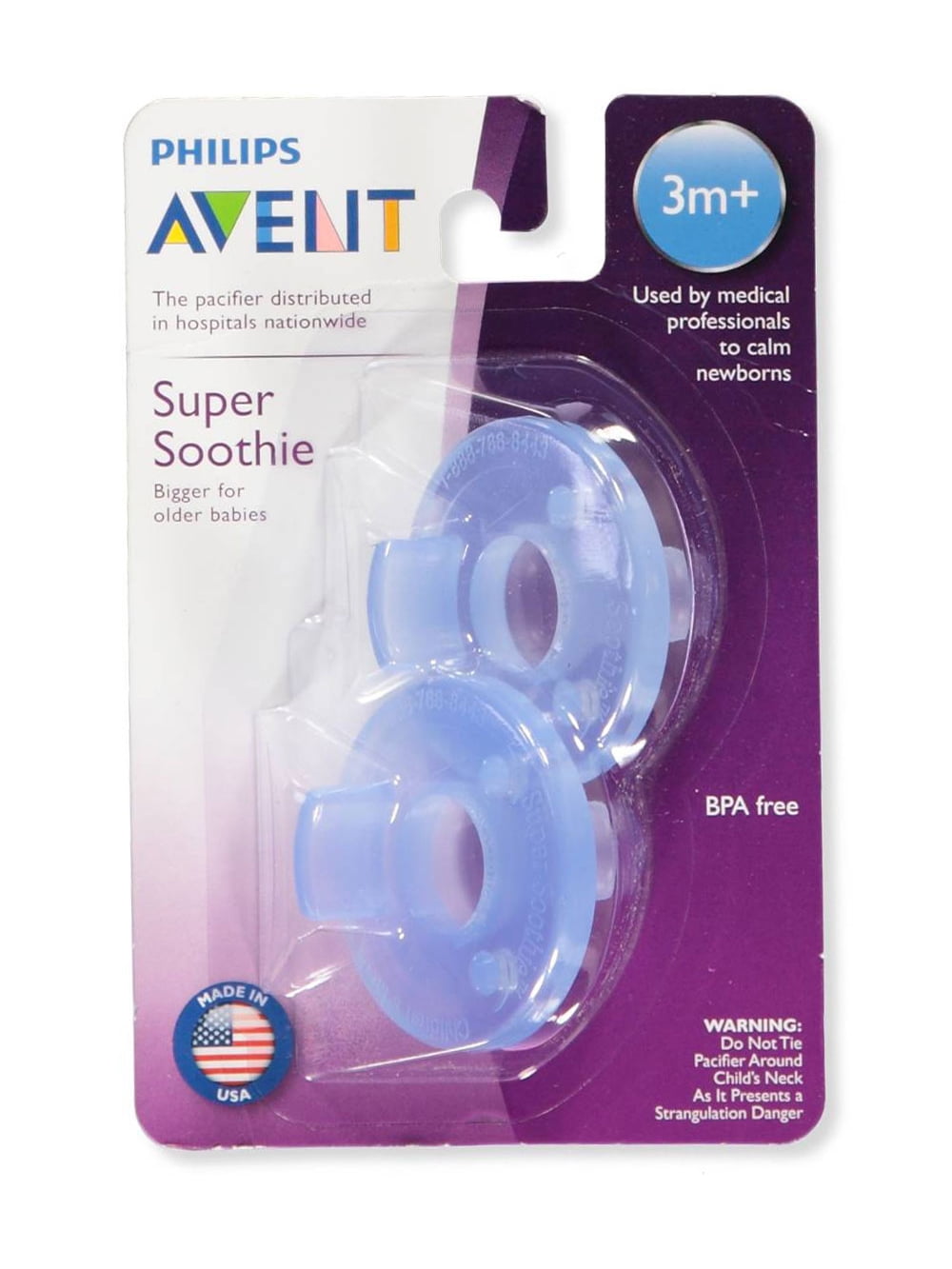 Avent 2Pack Super Soothie Pacifiers