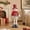 B, variant on Christmas Plush Deer Figurine with Retractable Telescopic Legs, Standing Xmas Holiday Decor Ornament, Festive Party Gift Doll