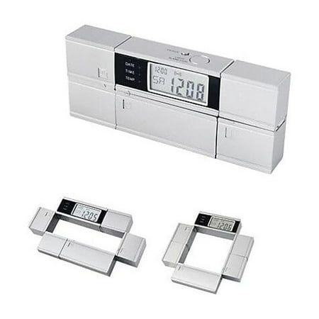 Natico Originals 10-DF187 Clk Alm Time Date Temp Flip